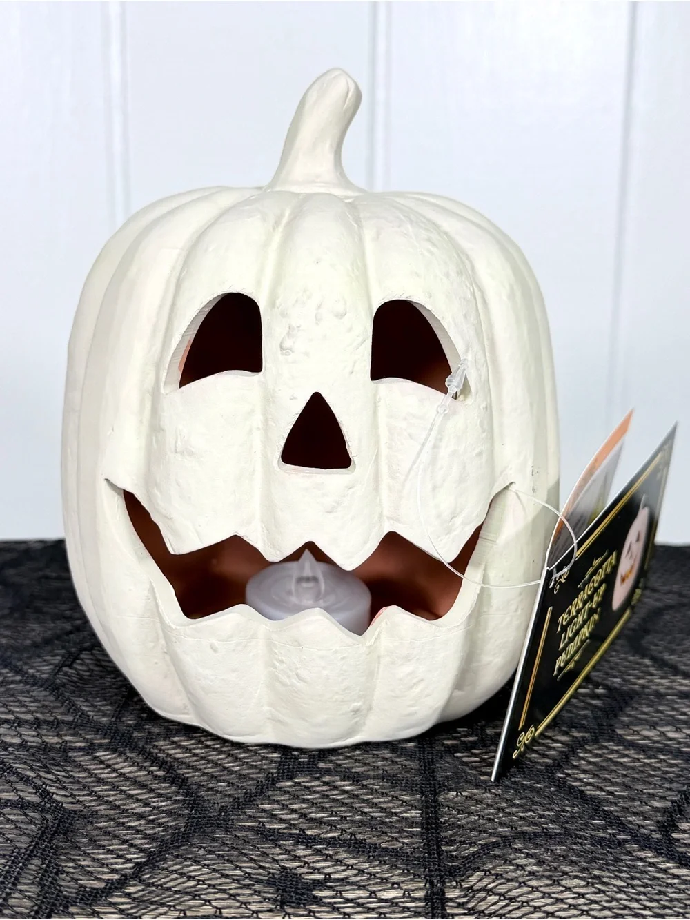 NEW Target Bullseye Playground Terracotta Light-Up Pumpkin